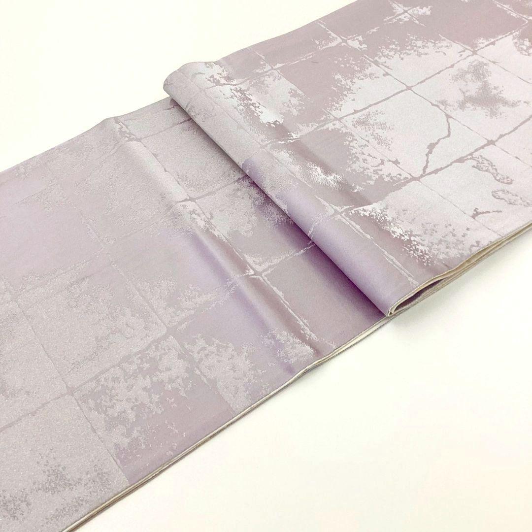 4922# Japanese Vintage Fukuro Obi Belt Kimono Fabric Silk Traditional Purple