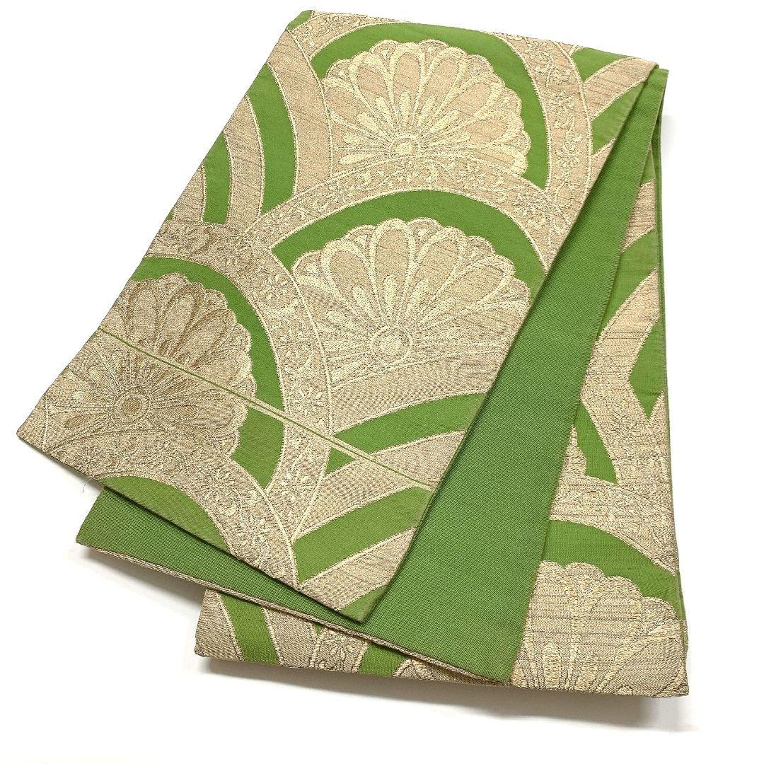 5068# Japanese Vintage Fukuro Obi Belt Kimono Fabric Silk Traditional