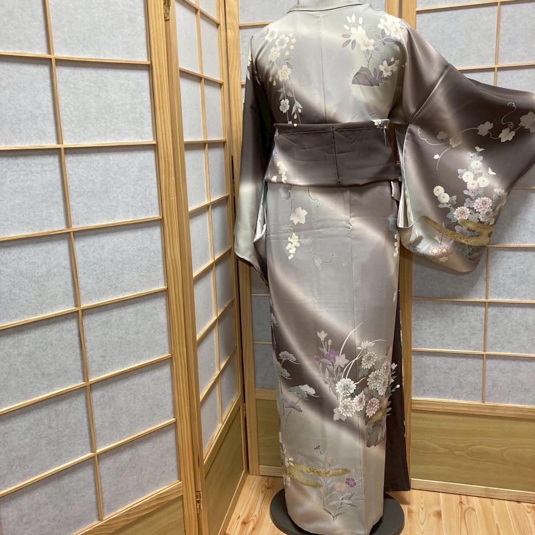 3943# Japanese Kimono Vintage Womens Silk Fabric Robe Kimono only sold