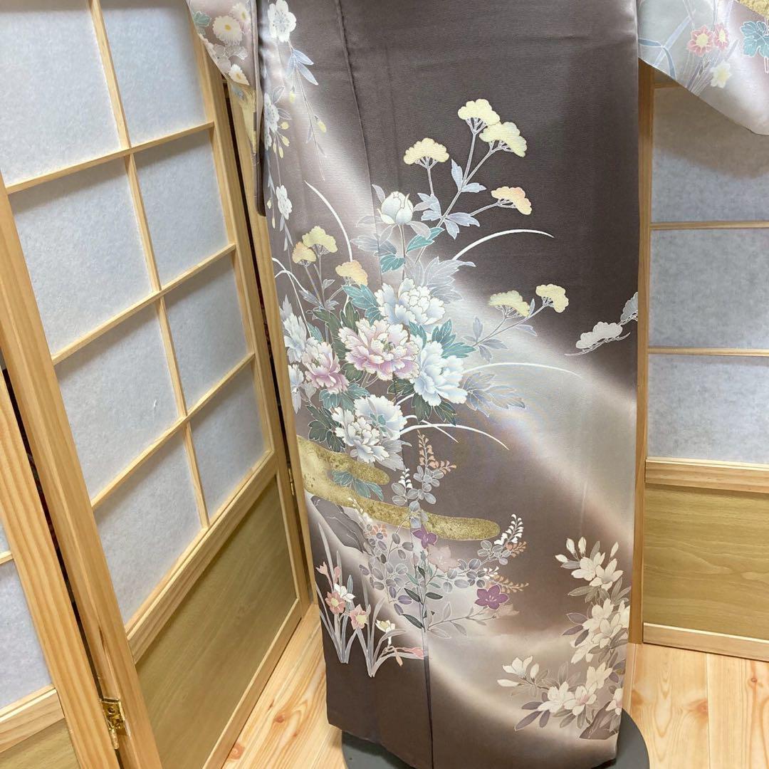 3943# Japanese Kimono Vintage Womens Silk Fabric Robe Kimono only sold