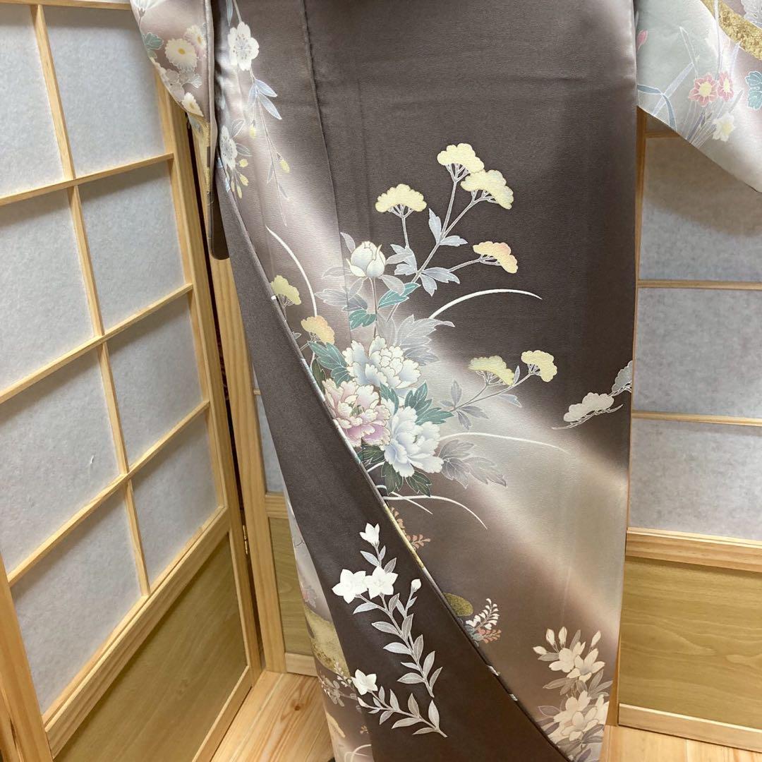 3943# Japanese Kimono Vintage Womens Silk Fabric Robe Kimono only sold