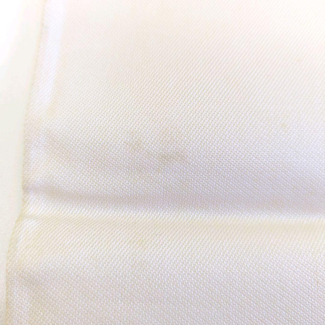 2505# Japanese Vintage Fukuro Obi Belt Kimono Fabric Silk Traditional Silver