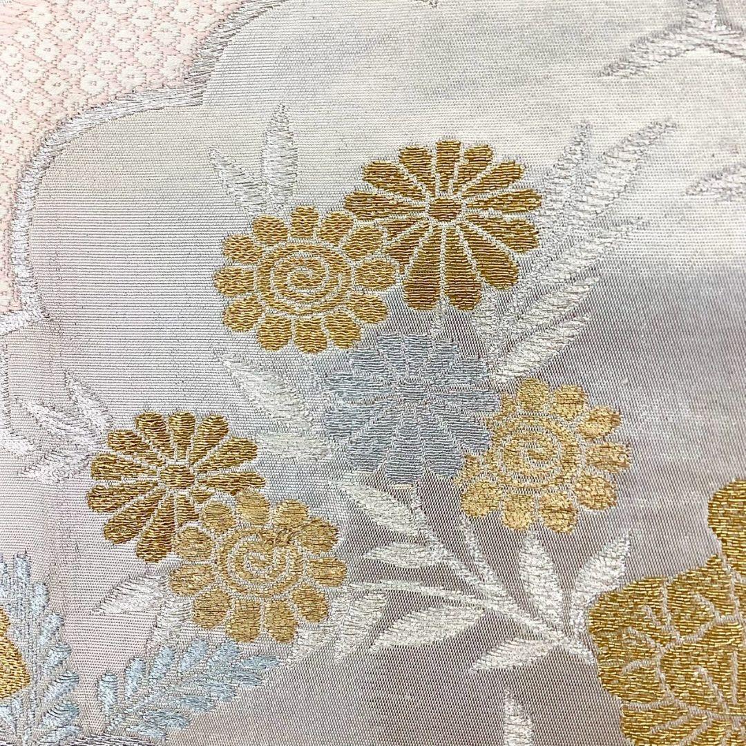 4691# Japanese Vintage Fukuro Obi Belt Kimono Fabric Silk Traditional