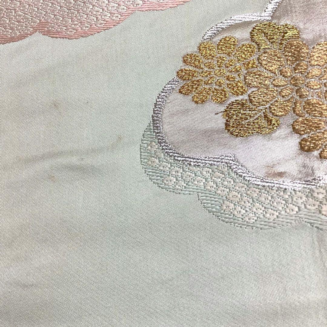 4691# Japanese Vintage Fukuro Obi Belt Kimono Fabric Silk Traditional