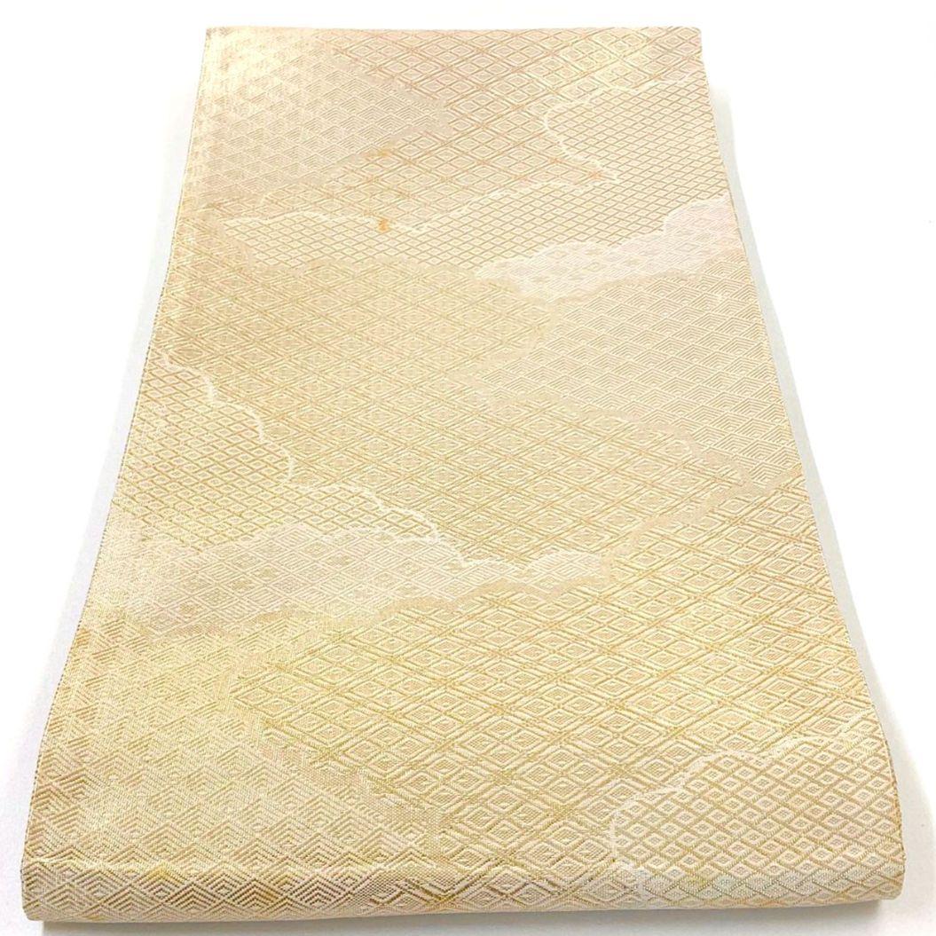 4934# Japanese Vintage Fukuro Obi Belt Kimono Fabric Silk Traditional Untailored