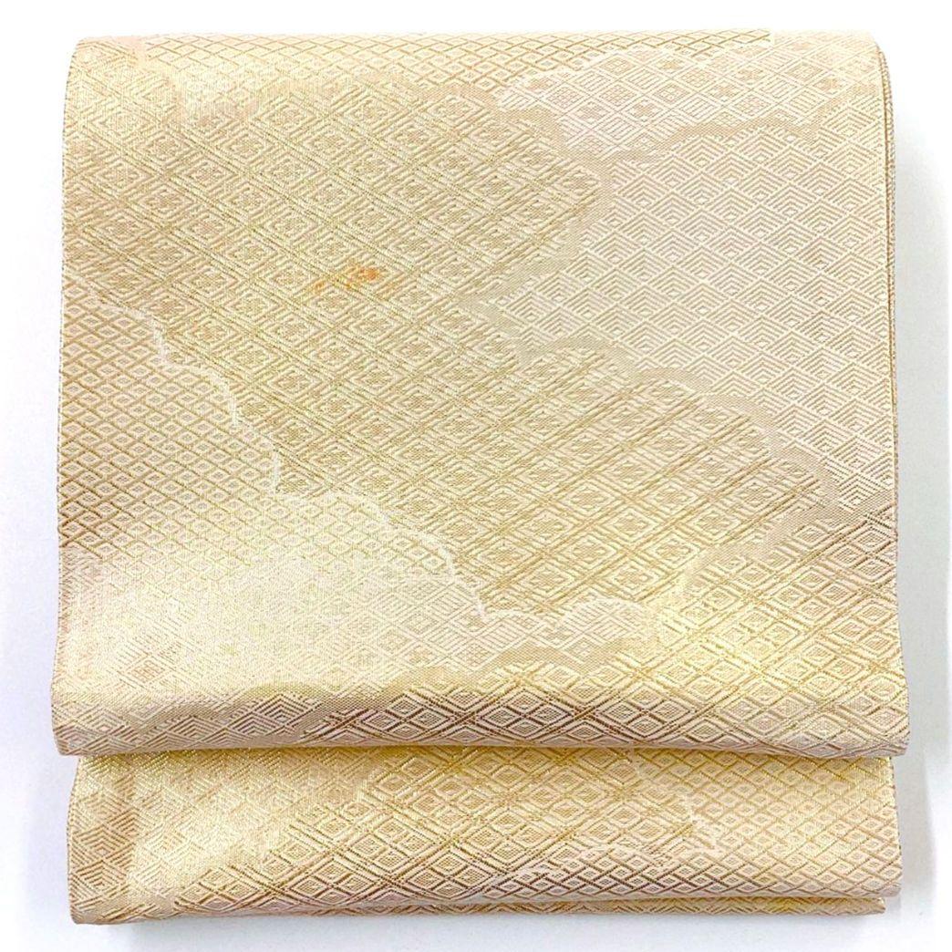 4934# Japanese Vintage Fukuro Obi Belt Kimono Fabric Silk Traditional Untailored