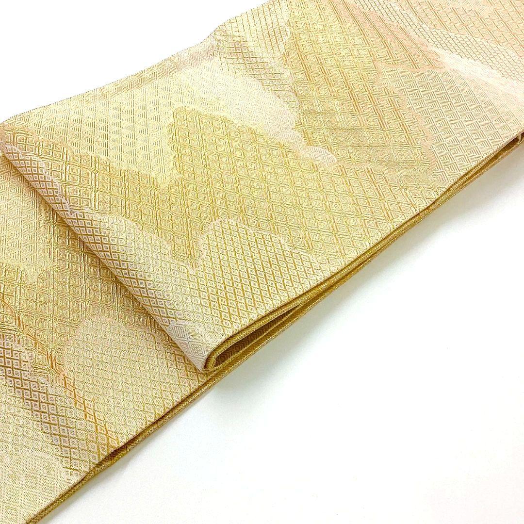 4934# Japanese Vintage Fukuro Obi Belt Kimono Fabric Silk Traditional Untailored