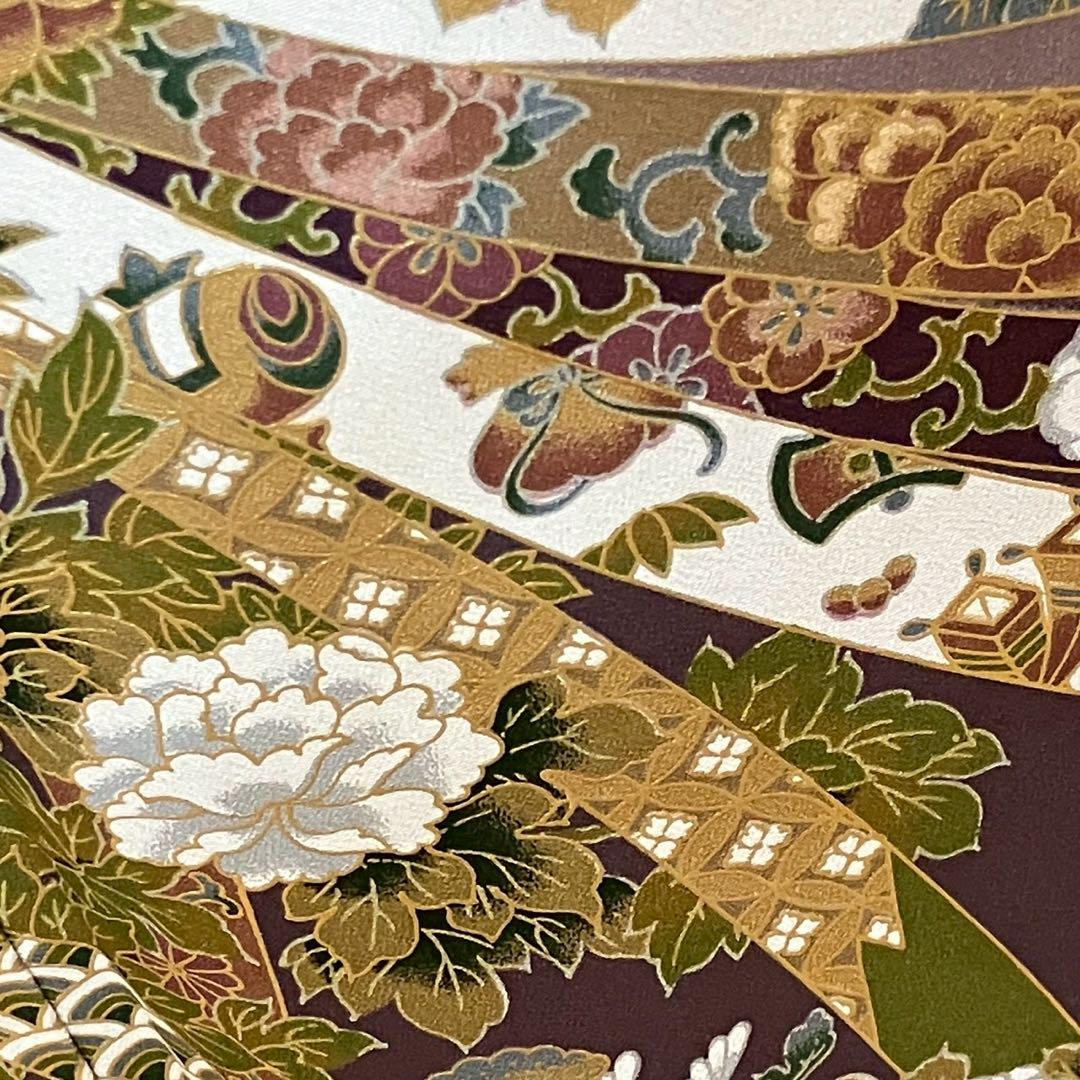 5457# Japanese Tomesode Kimono Vintage Womens Silk Fabric Robe Kimono only sold