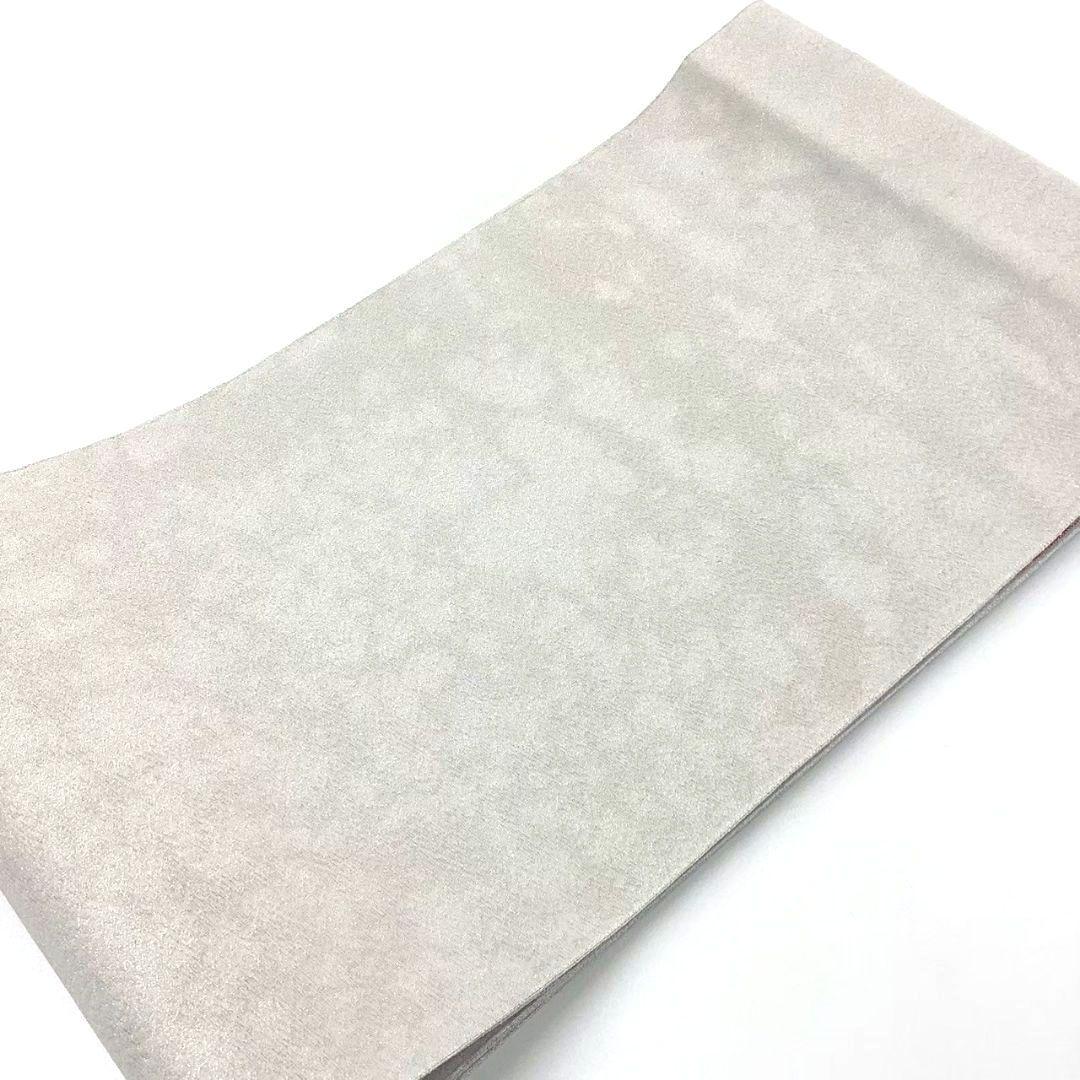 4733# Japanese Vintage Fukuro Obi Belt Kimono Fabric Silk Traditional Silver