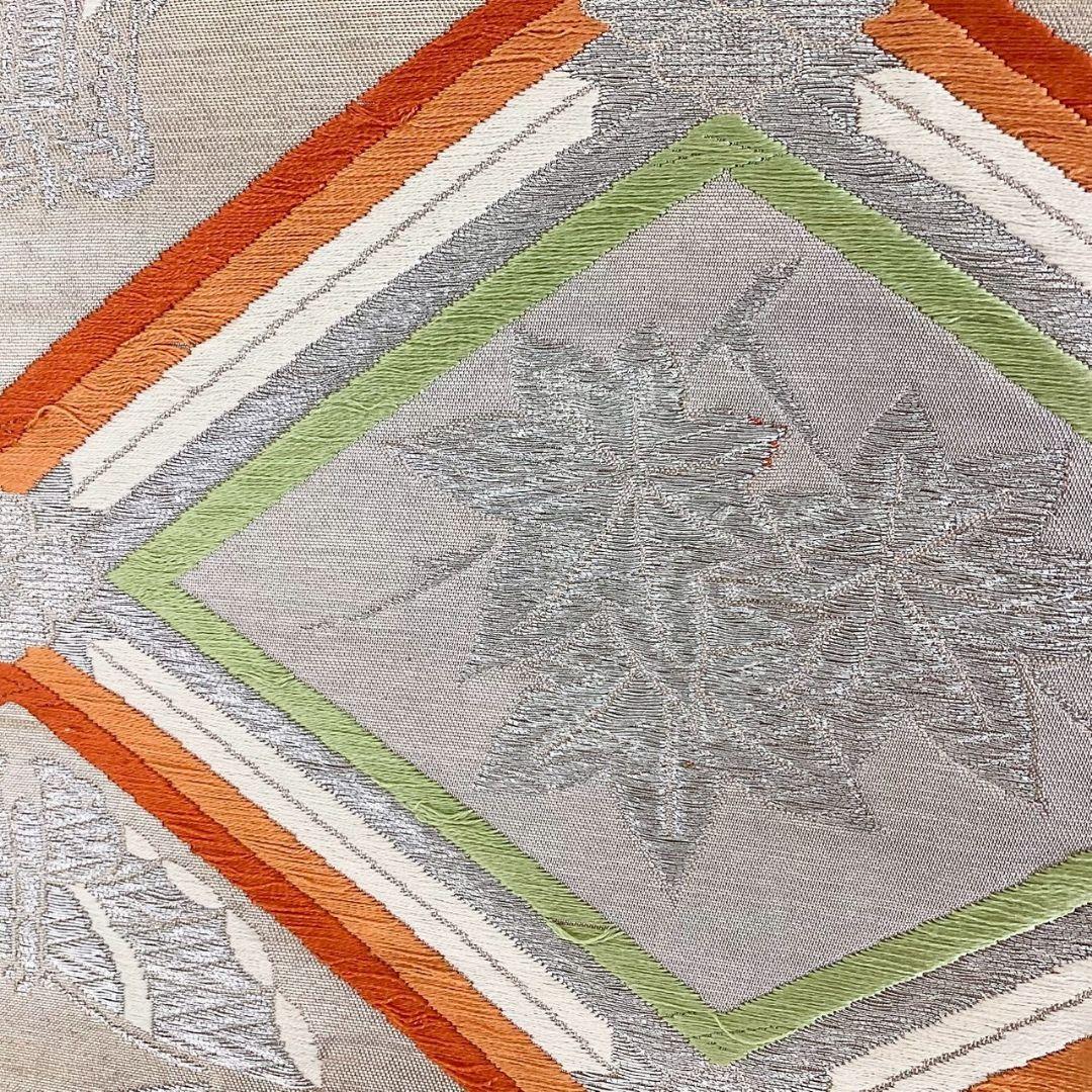 3637# Japanese Vintage Fukuro Obi Belt Kimono Fabric Silk Traditional