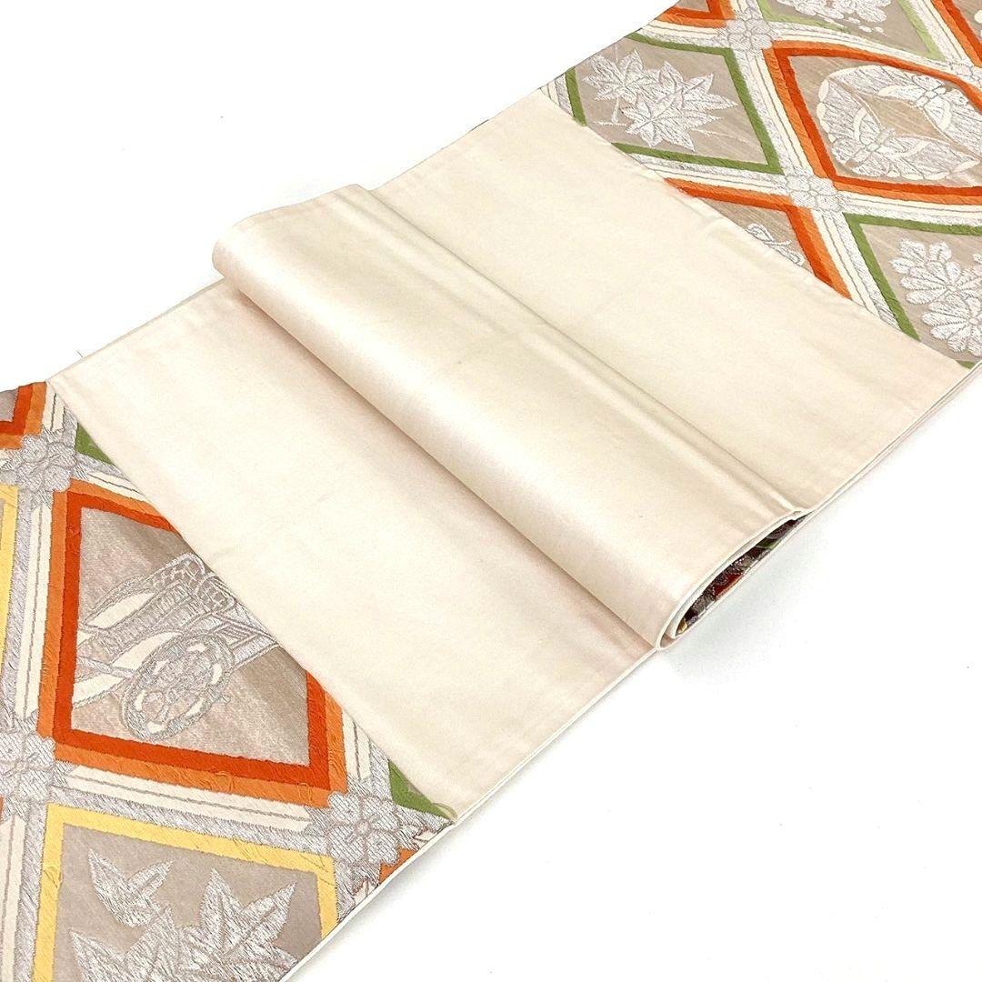 3637# Japanese Vintage Fukuro Obi Belt Kimono Fabric Silk Traditional