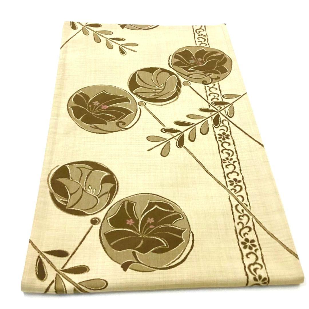 4768# Japanese Vintage Fukuro Obi Belt Kimono Fabric Silk Traditional
