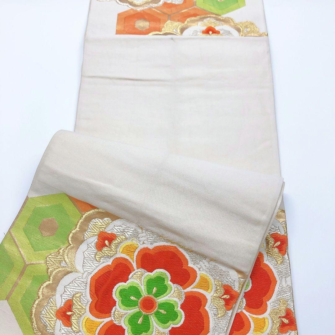 3325# Japanese Vintage Fukuro Obi Belt Kimono Fabric Silk Traditional