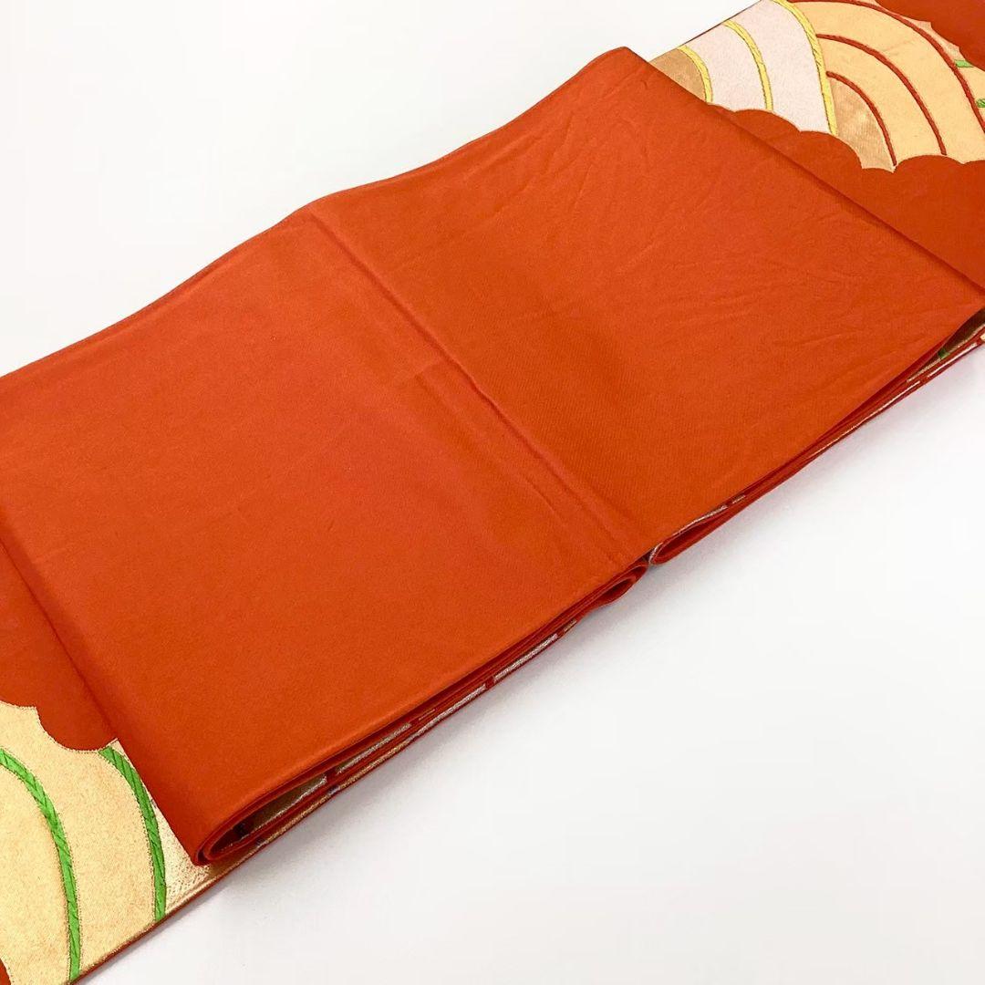 4742# Japanese Vintage Fukuro Obi Belt Kimono Fabric Silk Traditional