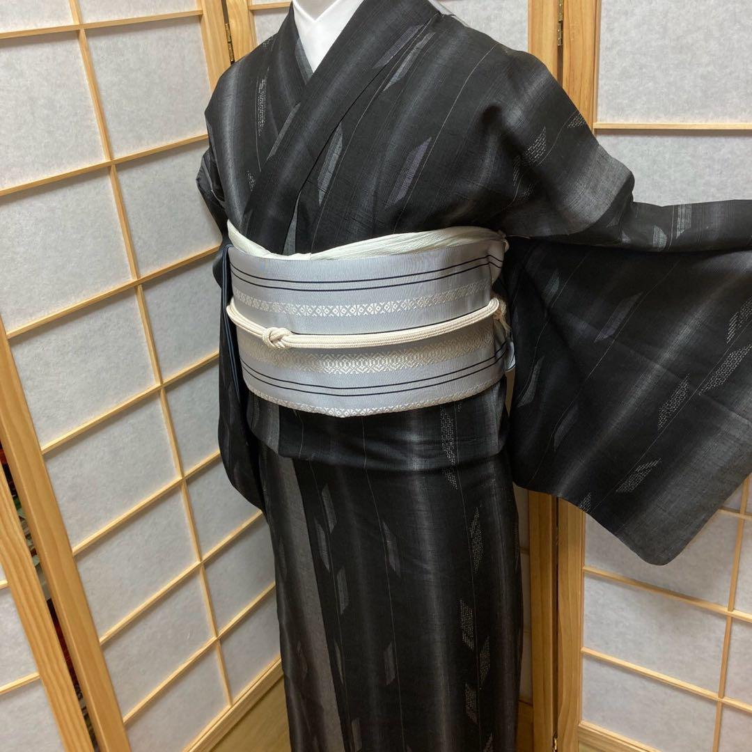 3129# Japanese Kimono Vintage Womens Silk Pongee Fabric Robe Kimono only sold