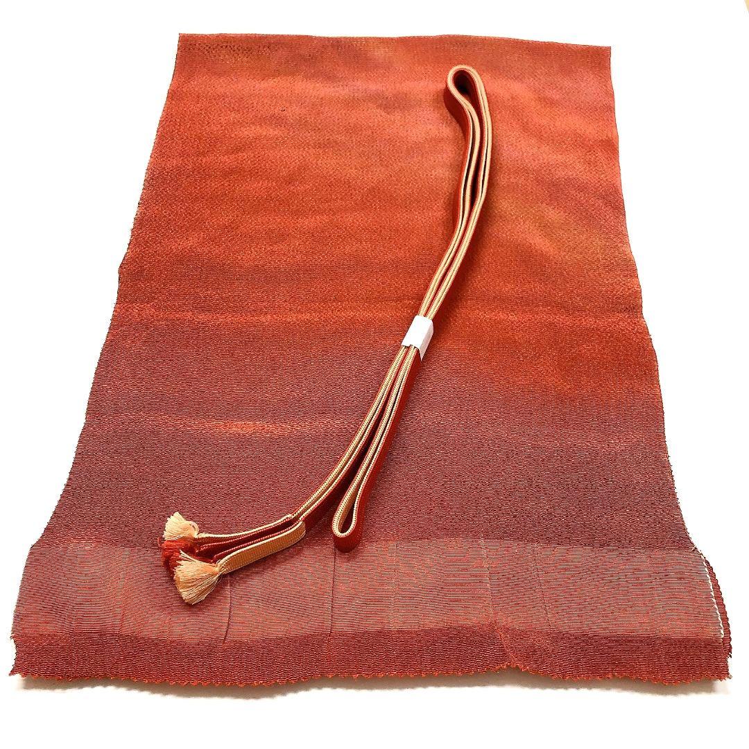 3679# Japanese Kimono Accessory Vintage Obiage and Obijime 2-piece Set Silk