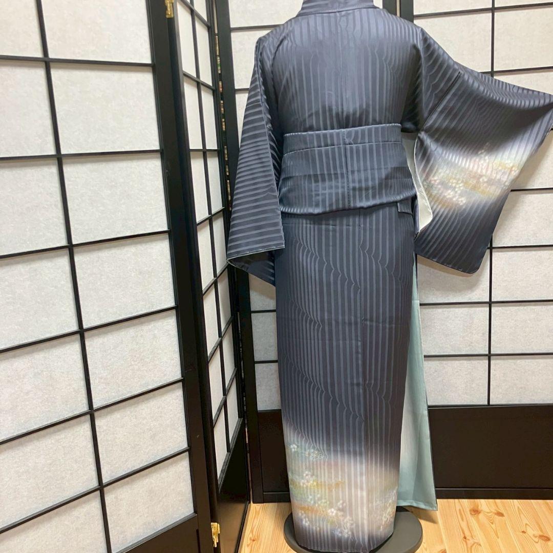5464# Japanese Kimono Vintage Womens Silk Fabric Robe Kimono only sold