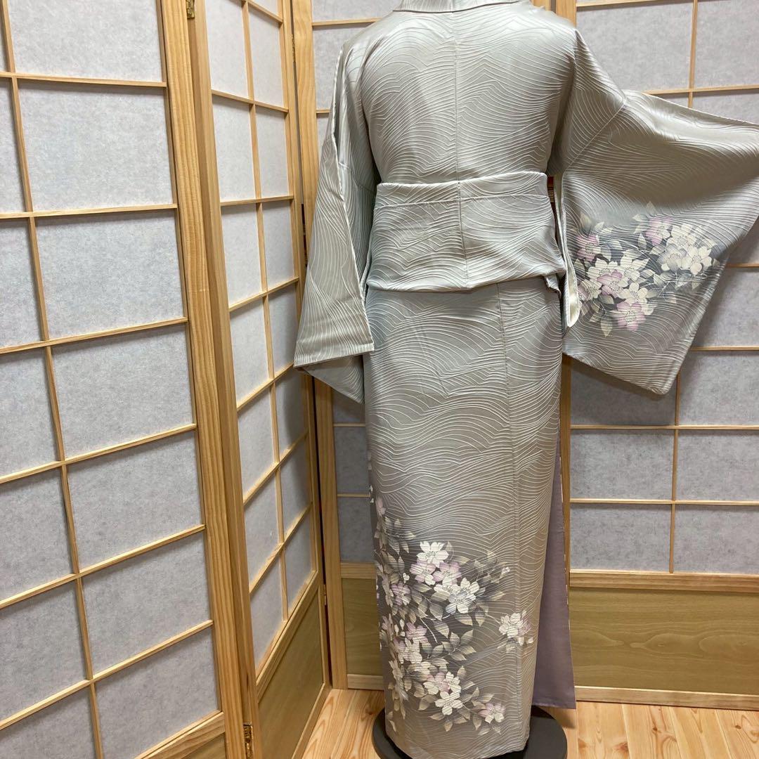 3923# Japanese Kimono Vintage Womens Silk Fabric Robe Kimono only sold