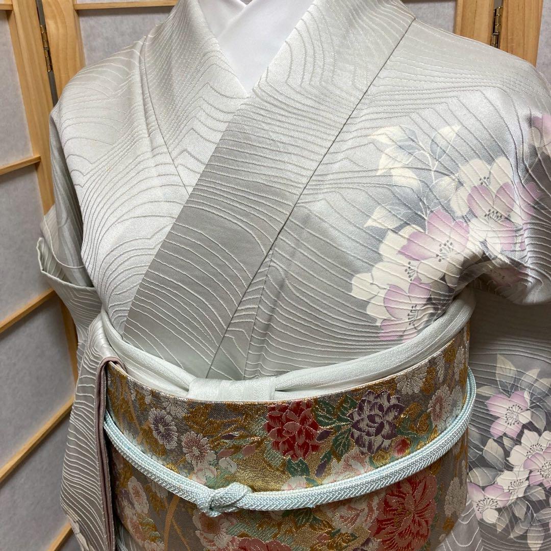 3923# Japanese Kimono Vintage Womens Silk Fabric Robe Kimono only sold