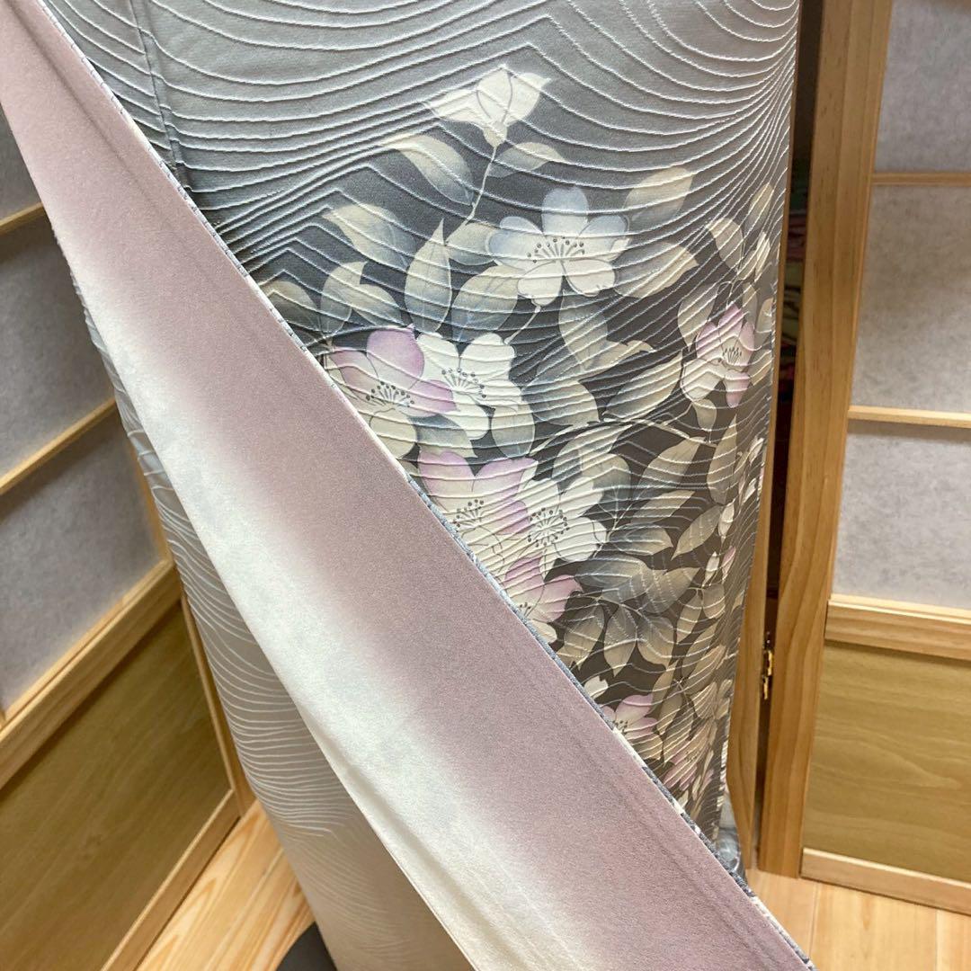 3923# Japanese Kimono Vintage Womens Silk Fabric Robe Kimono only sold