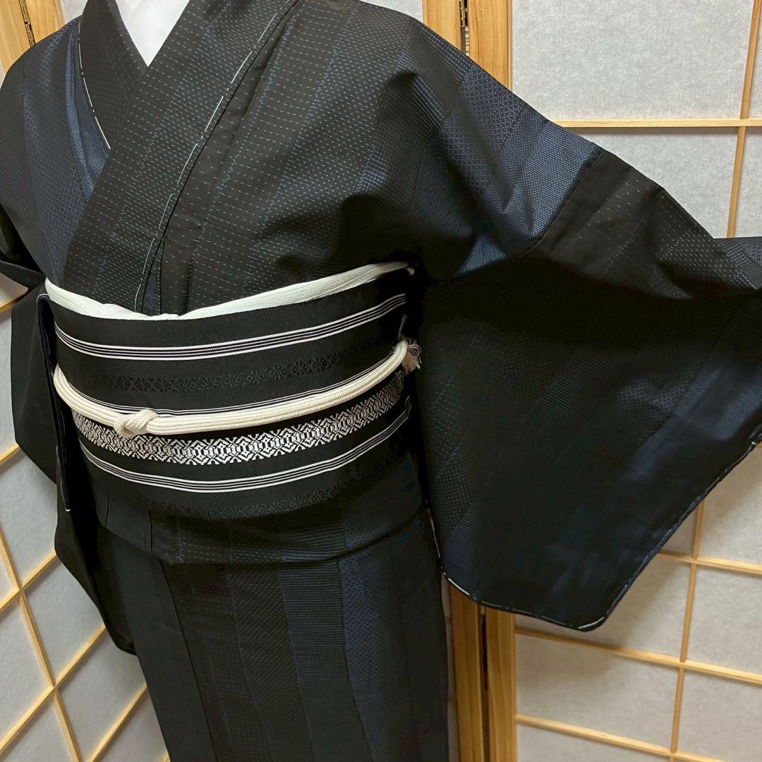 4360# Japanese Kimono Vintage Womens Silk Pongee Fabric Robe Kimono only sold