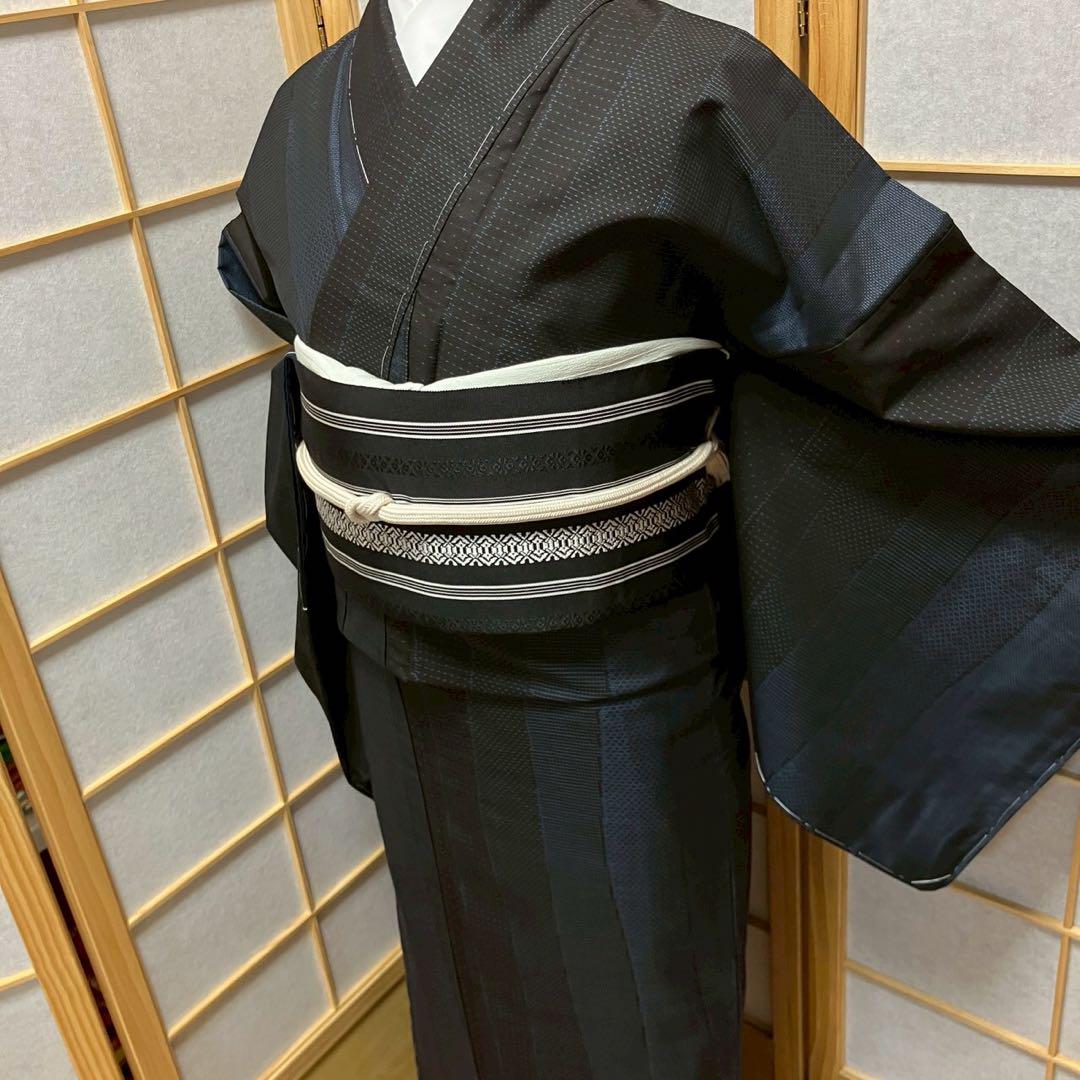 4360# Japanese Kimono Vintage Womens Silk Pongee Fabric Robe Kimono only sold