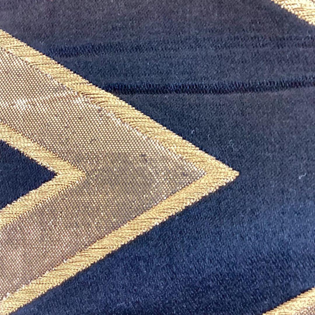 4771# Japanese Vintage Fukuro Obi Belt Kimono Fabric Silk Traditional Black