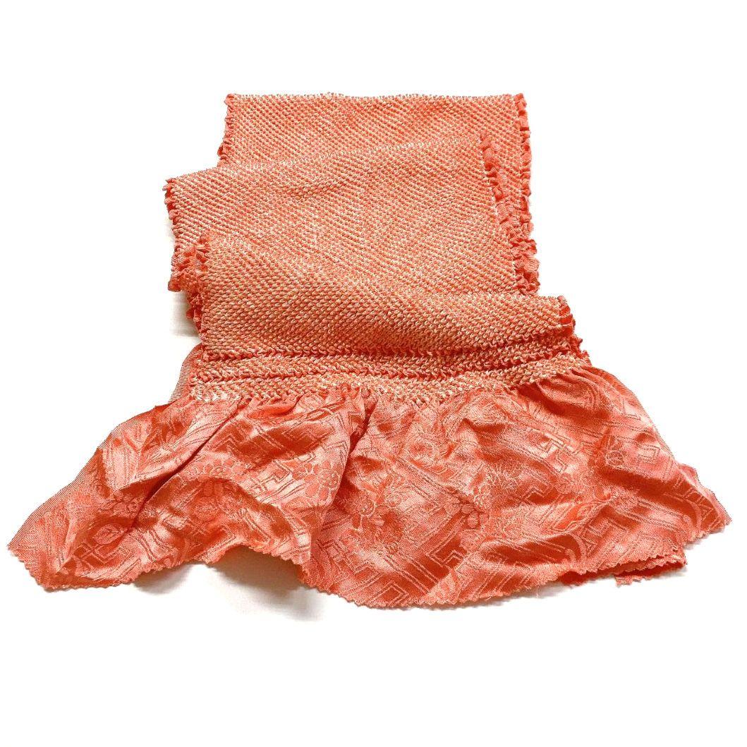 4187# Japanese Kimono Accessory Obiage and Obijime 2-piece Set Silk Shibori