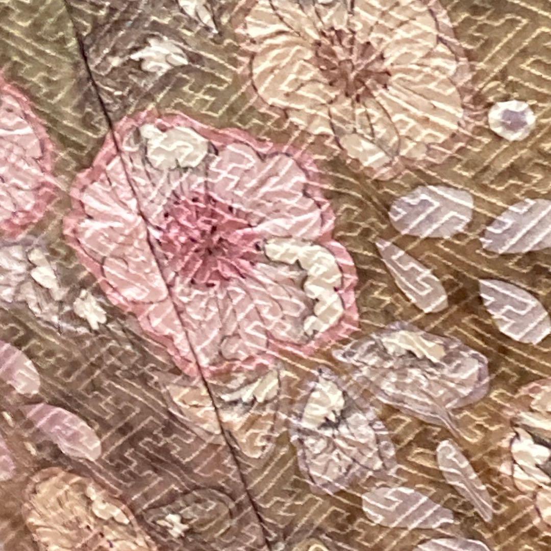 2901# Japanese Kimono Vintage Womens Silk Fabric Robe Kimono only sold Unused