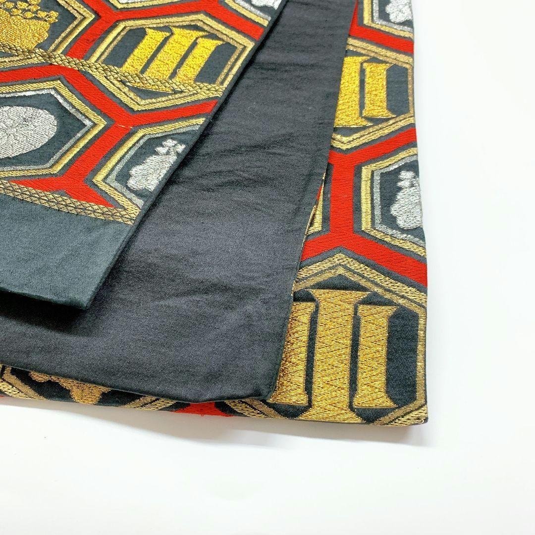 4510# Japanese Vintage Fukuro Obi Belt Kimono Fabric Silk Traditional Untailored