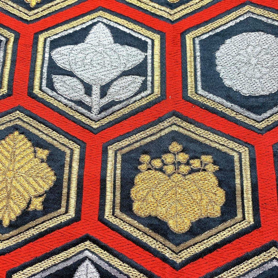 4510# Japanese Vintage Fukuro Obi Belt Kimono Fabric Silk Traditional Untailored