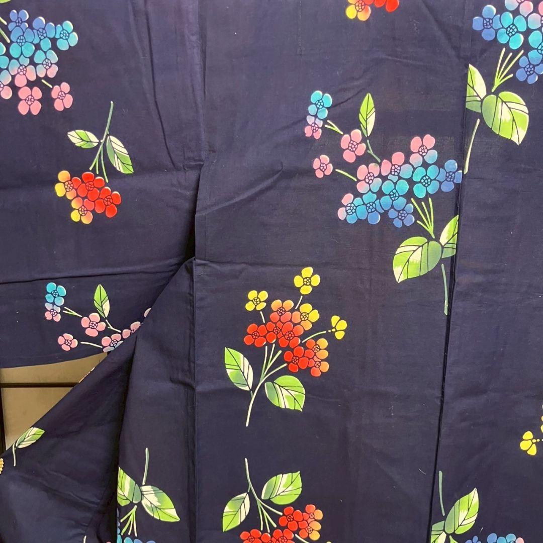 4812# Japanese Yukata Kimono Vintage Cotton Fabric Robe Women's Traditional