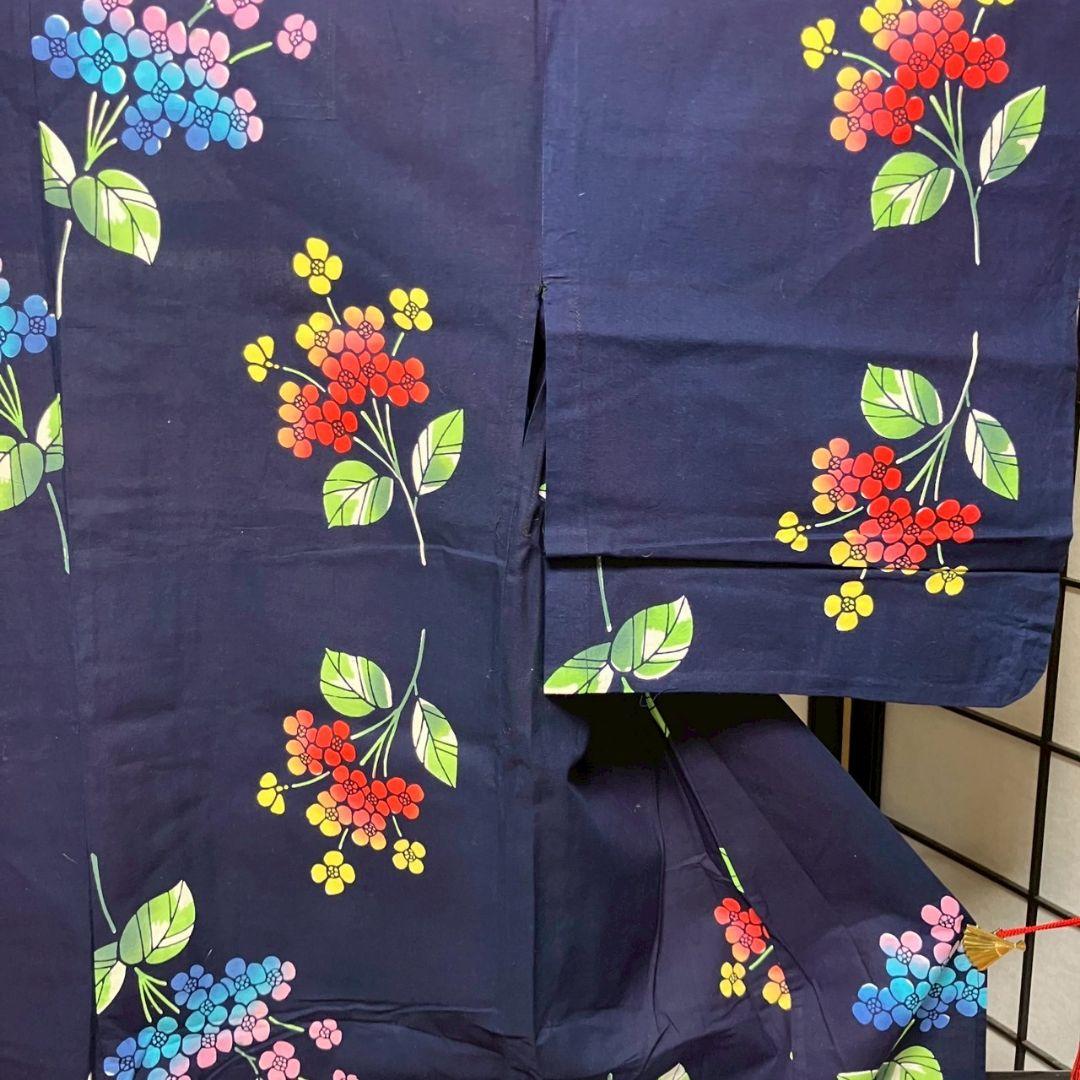 4812# Japanese Yukata Kimono Vintage Cotton Fabric Robe Women's Traditional