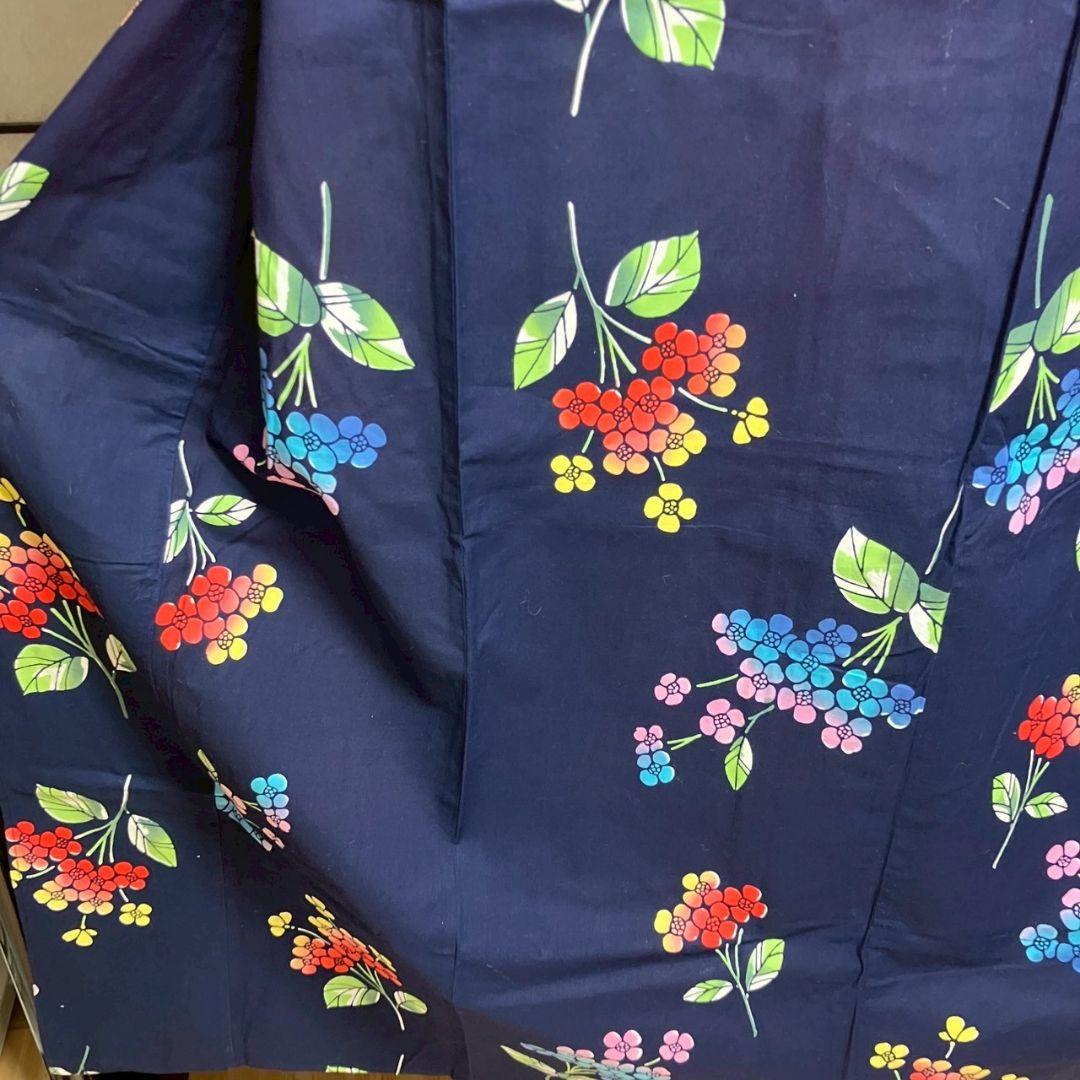 4812# Japanese Yukata Kimono Vintage Cotton Fabric Robe Women's Traditional