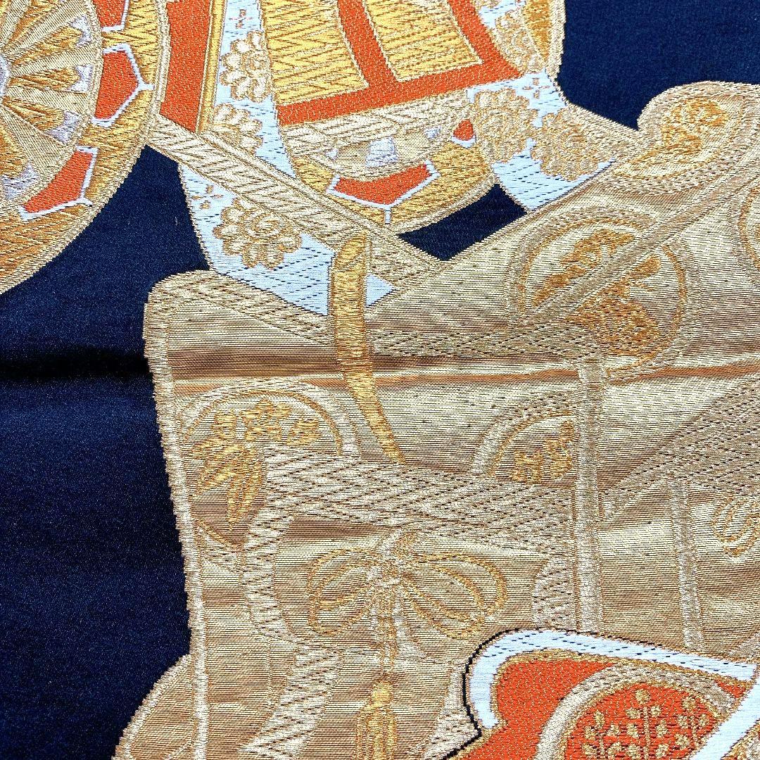 3794# Japanese Vintage Fukuro Obi Belt Kimono Fabric Silk Traditional Untailored