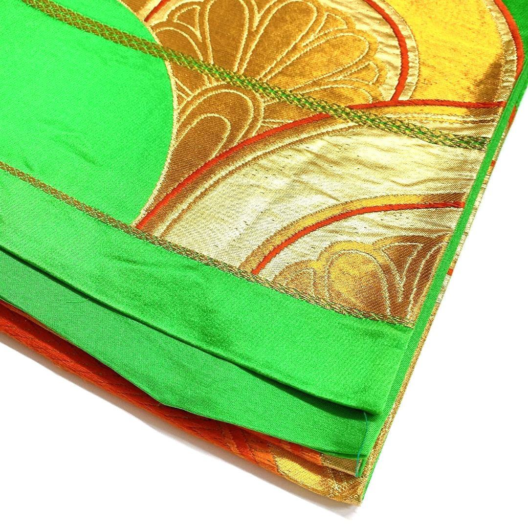 2158# Japanese Vintage Fukuro Obi Belt Kimono Fabric Silk Traditional Untailored