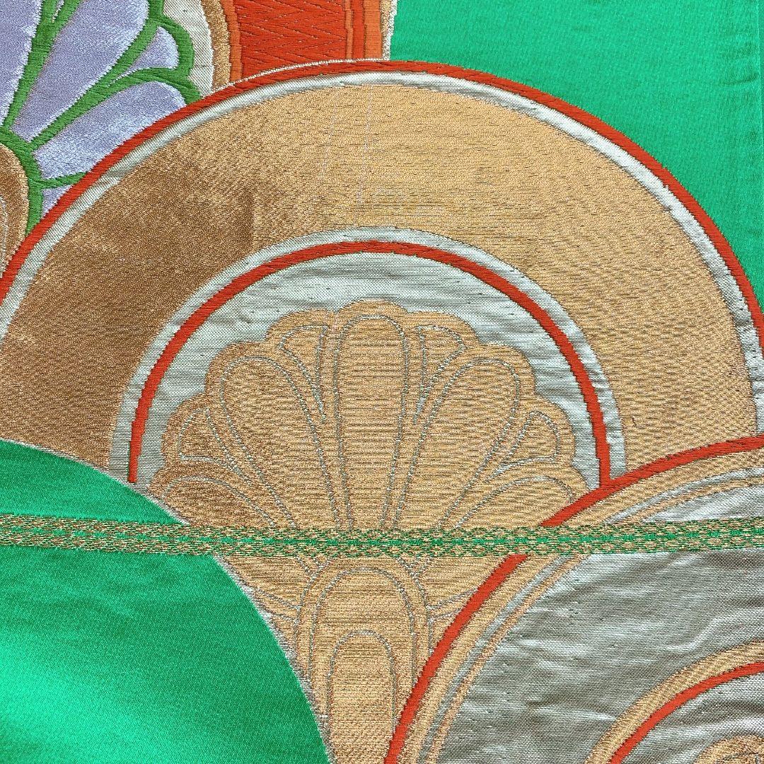 2158# Japanese Vintage Fukuro Obi Belt Kimono Fabric Silk Traditional Untailored