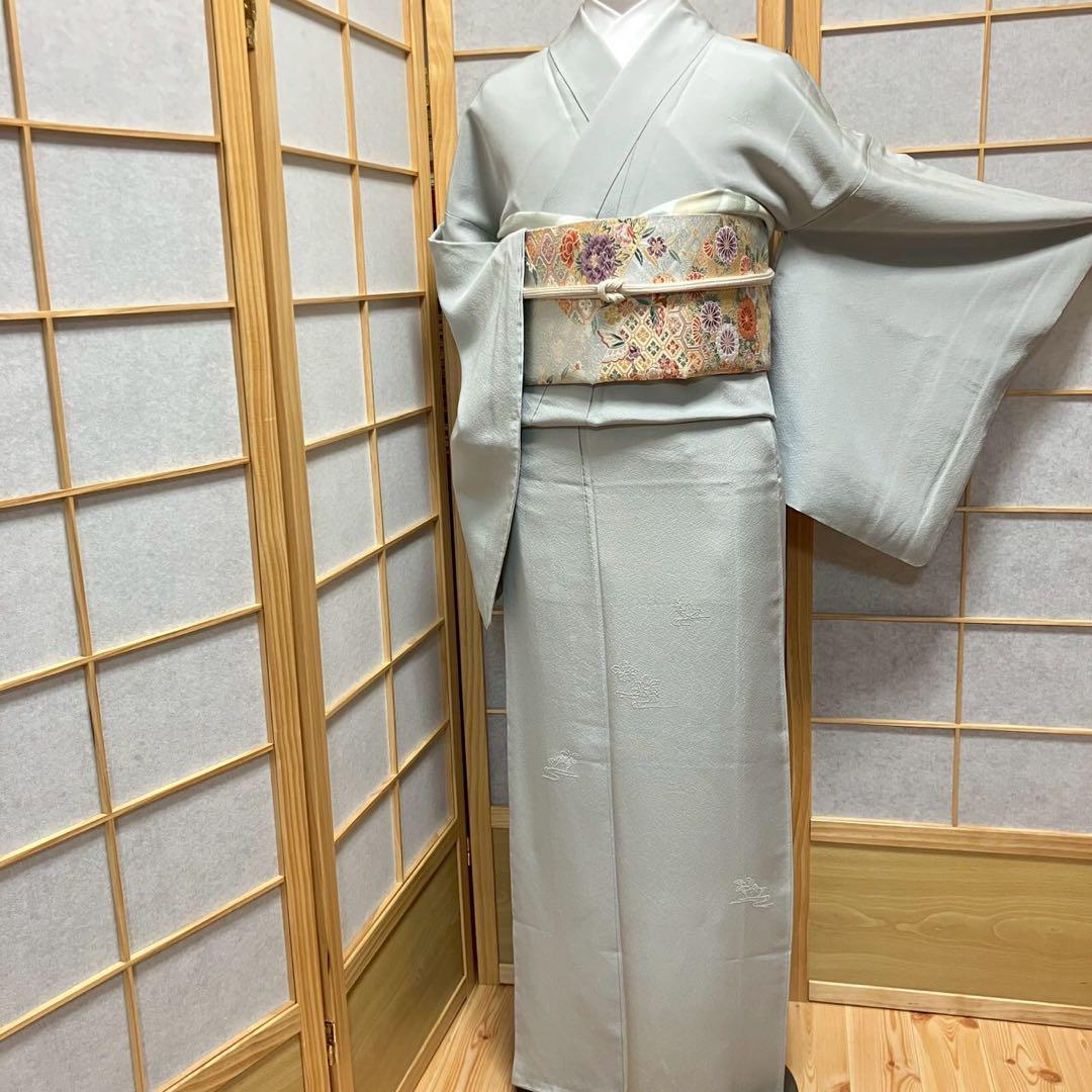 5448# Japanese Kimono Vintage Womens Silk Fabric Robe Kimono only sold