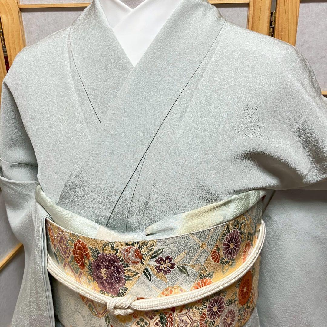 5448# Japanese Kimono Vintage Womens Silk Fabric Robe Kimono only sold