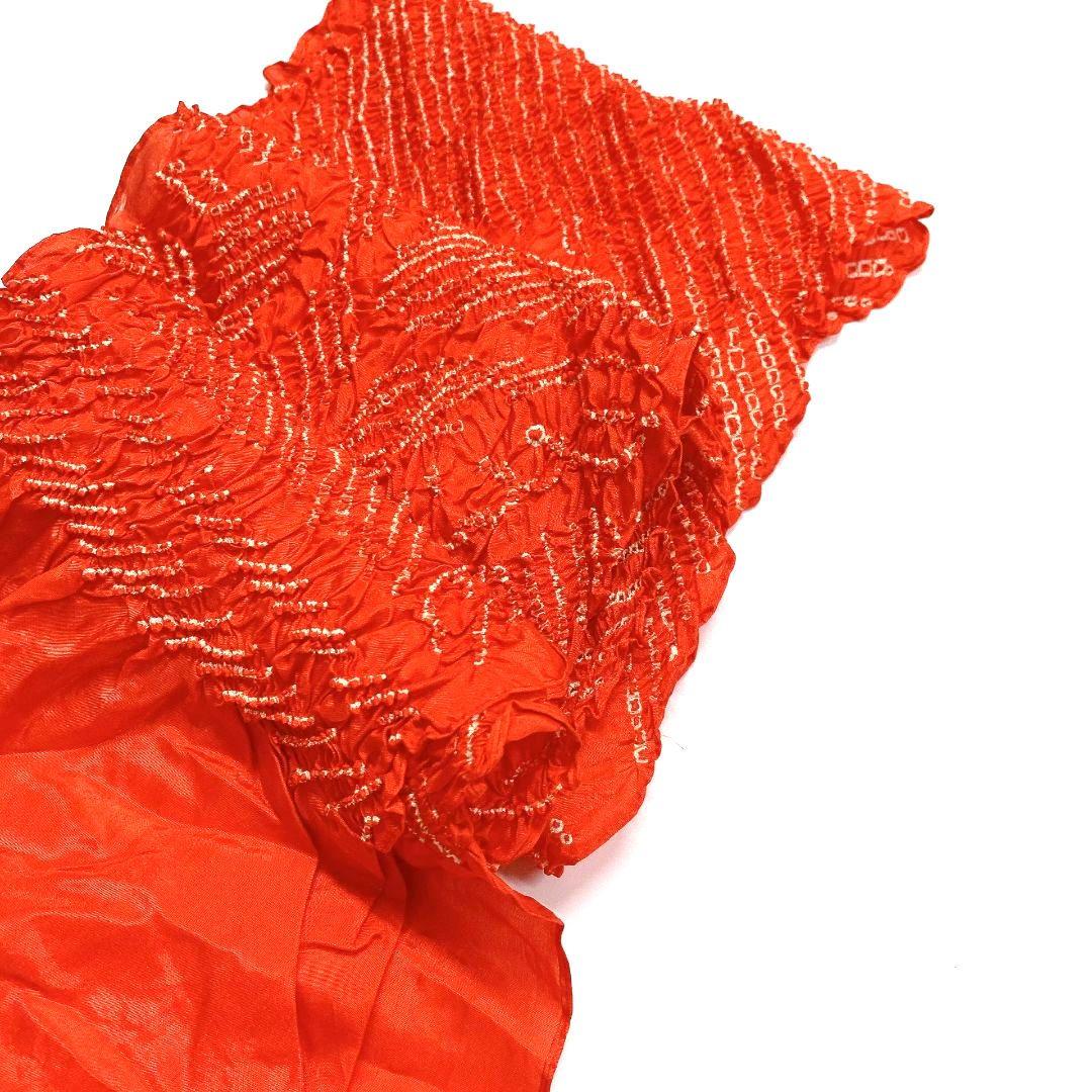 3889# Japanese Kimono Accessory Obiage and Obijime 2-piece Set Silk Shibori
