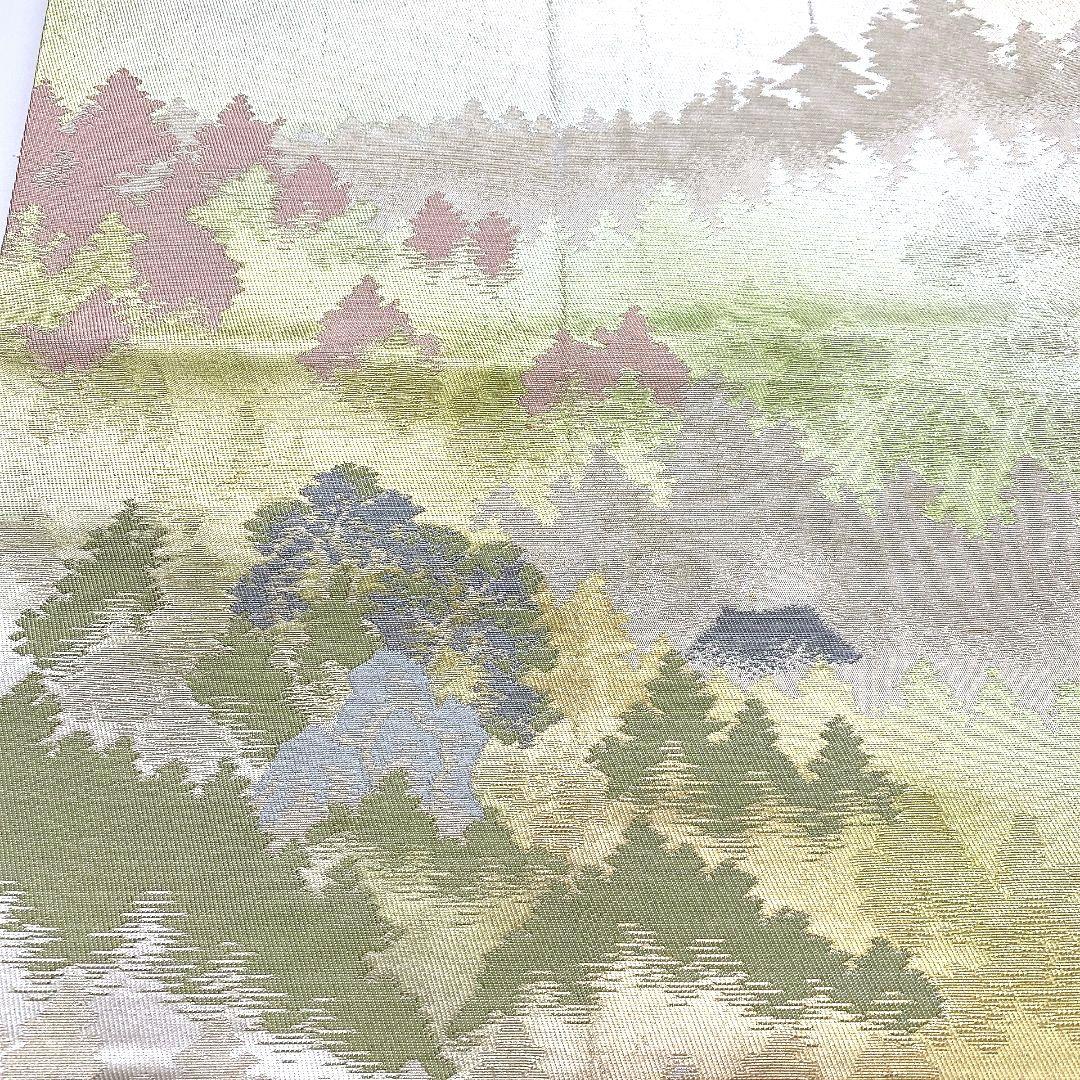 4512# Japanese Vintage Fukuro Obi Belt Kimono Fabric Silk Traditional