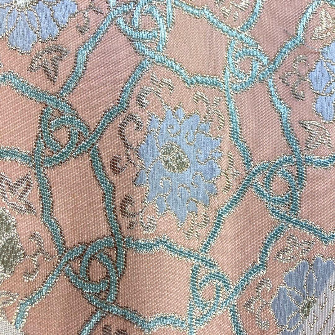 2497# Japanese Vintage Fukuro Obi Belt Kimono Fabric Silk Traditional Untailored