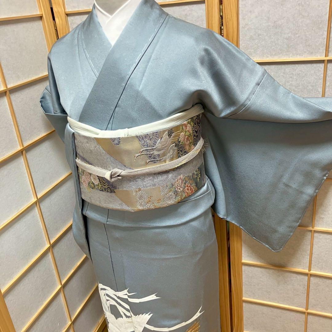 4424# Japanese Tomesode Kimono Vintage Womens Silk Fabric Robe Kimono only sold