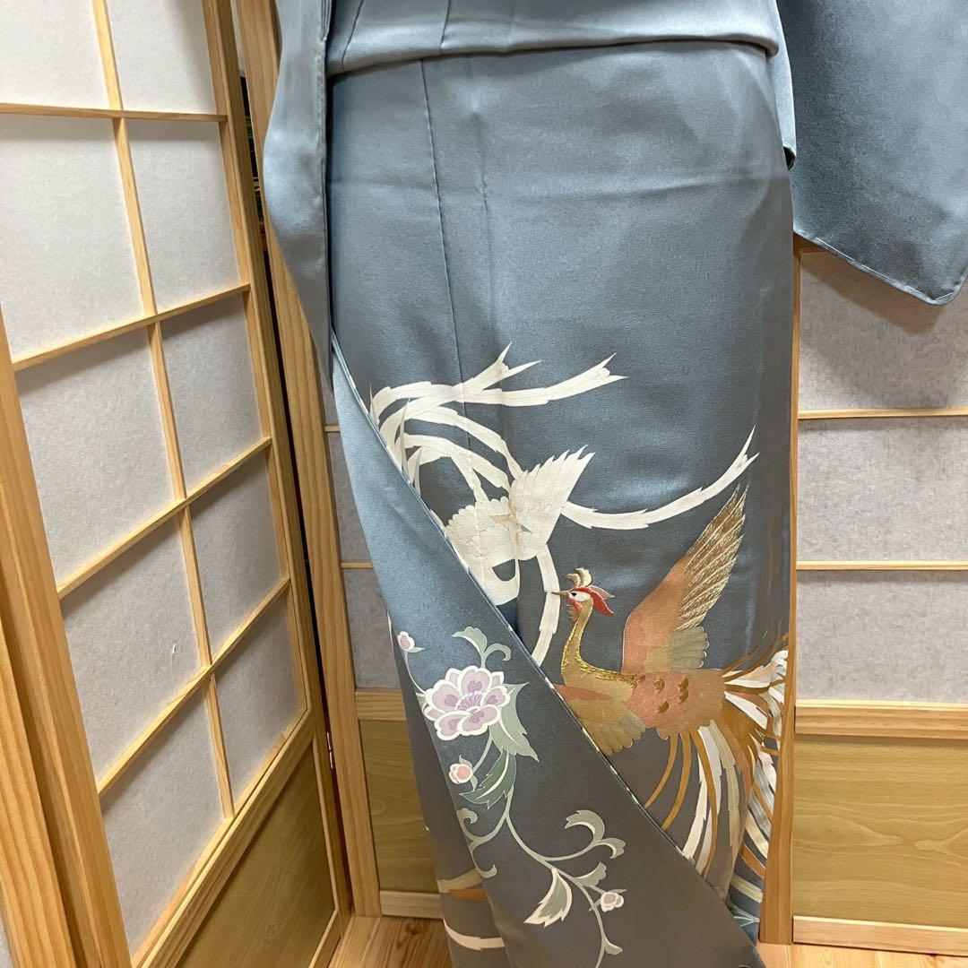 4424# Japanese Tomesode Kimono Vintage Womens Silk Fabric Robe Kimono only sold