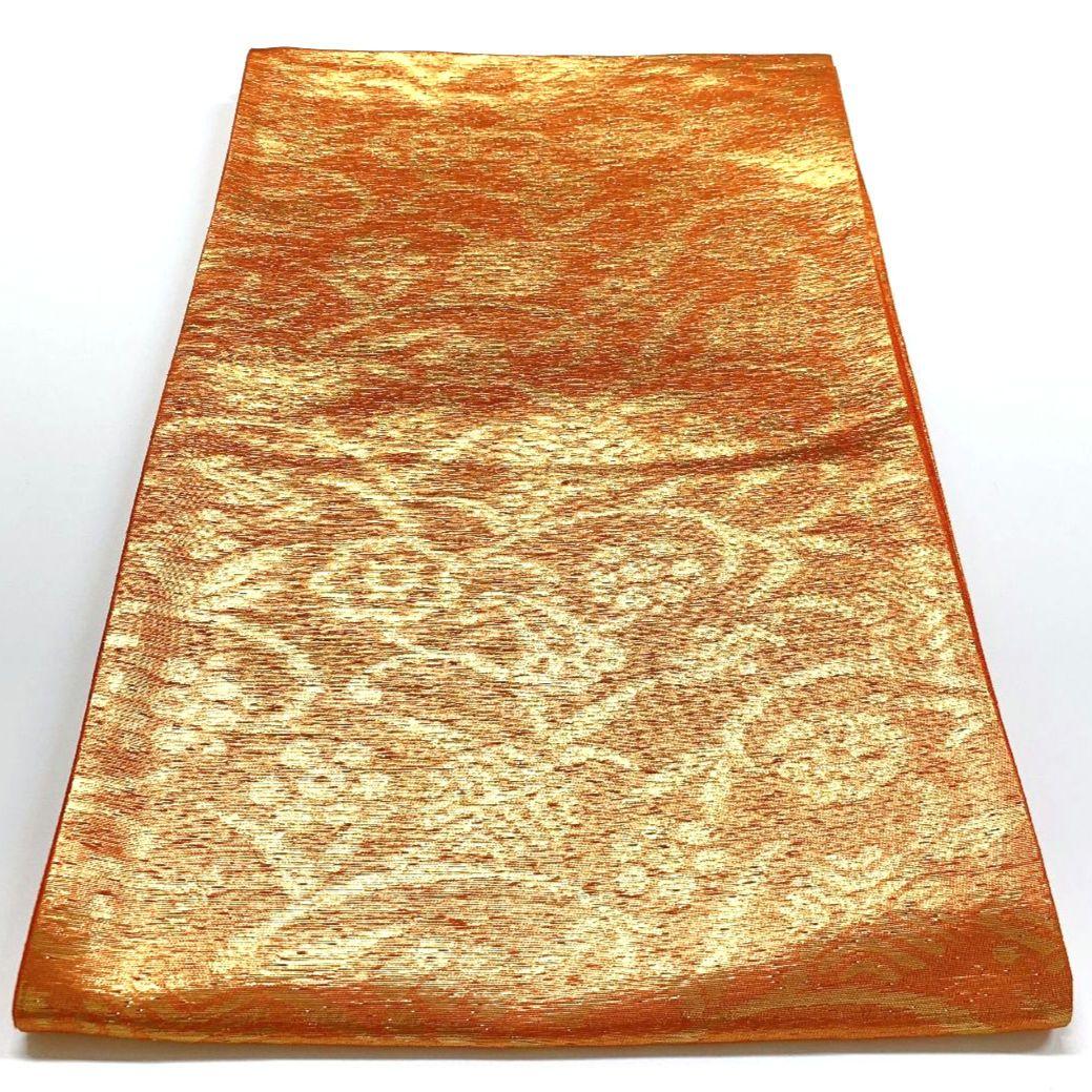 3835# Japanese Vintage Fukuro Obi Belt Kimono Fabric Silk Traditional Unused
