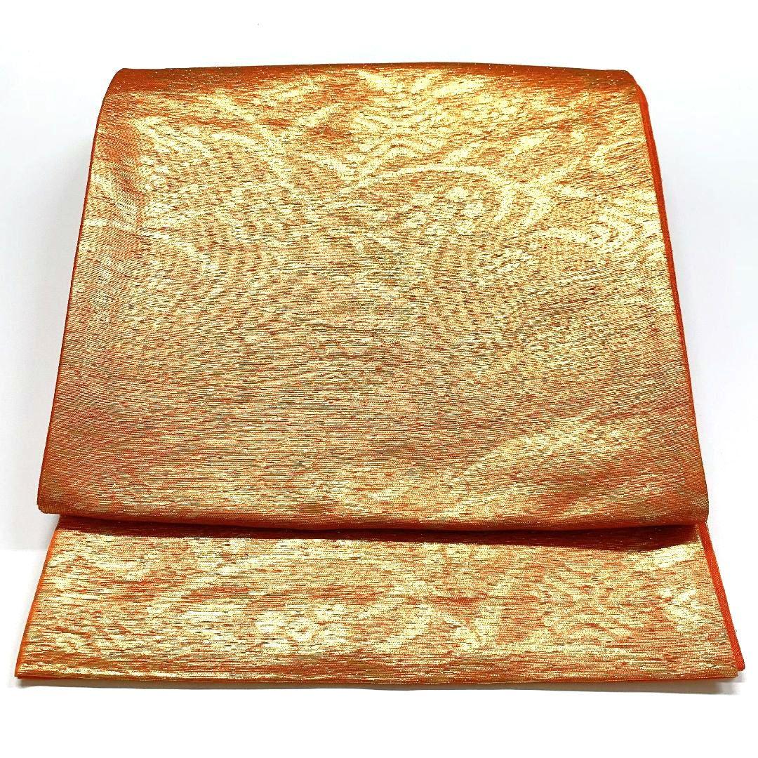 3835# Japanese Vintage Fukuro Obi Belt Kimono Fabric Silk Traditional Unused