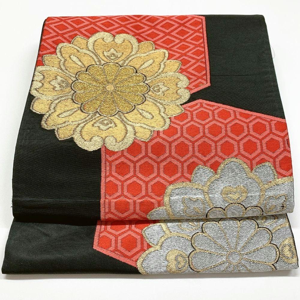 5070# Japanese Vintage Fukuro Obi Belt Kimono Fabric Silk Traditional Untailored