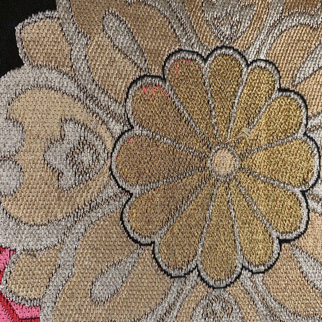 5070# Japanese Vintage Fukuro Obi Belt Kimono Fabric Silk Traditional Untailored