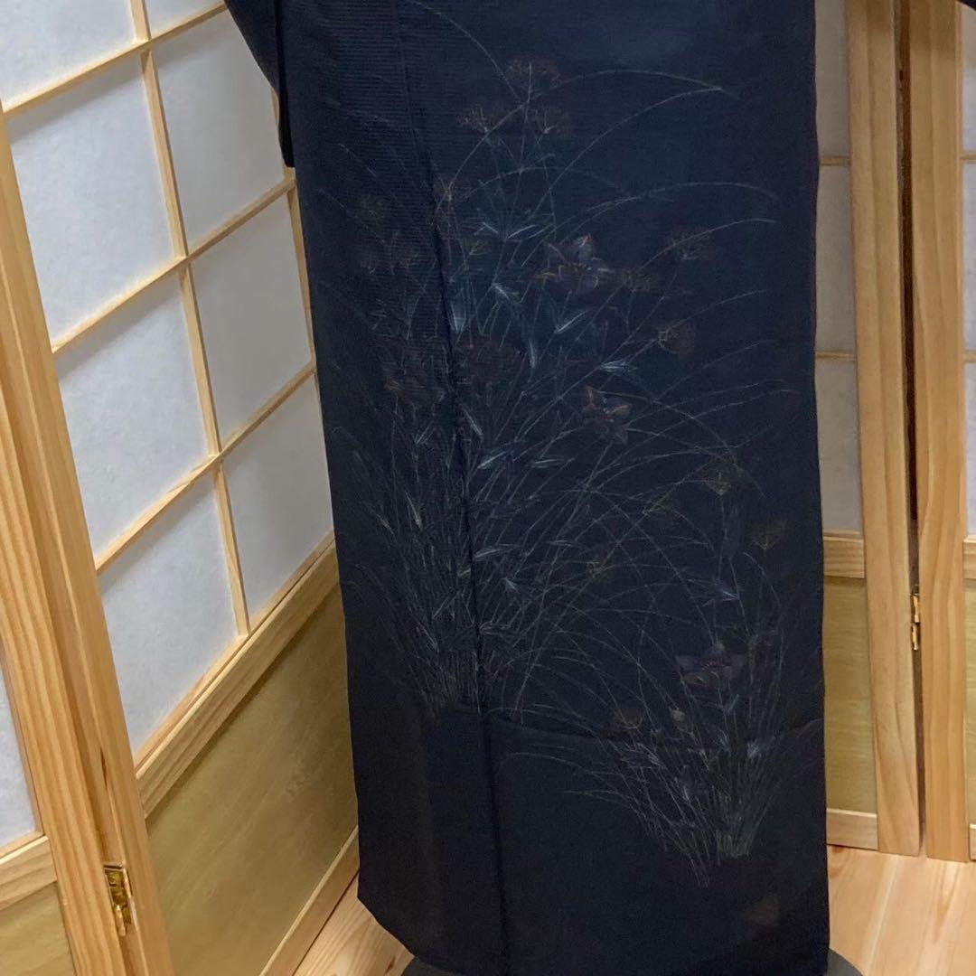 0315# Japanese Kimono only sold Vintage Womens Silk Fabric Robe Summer kimono