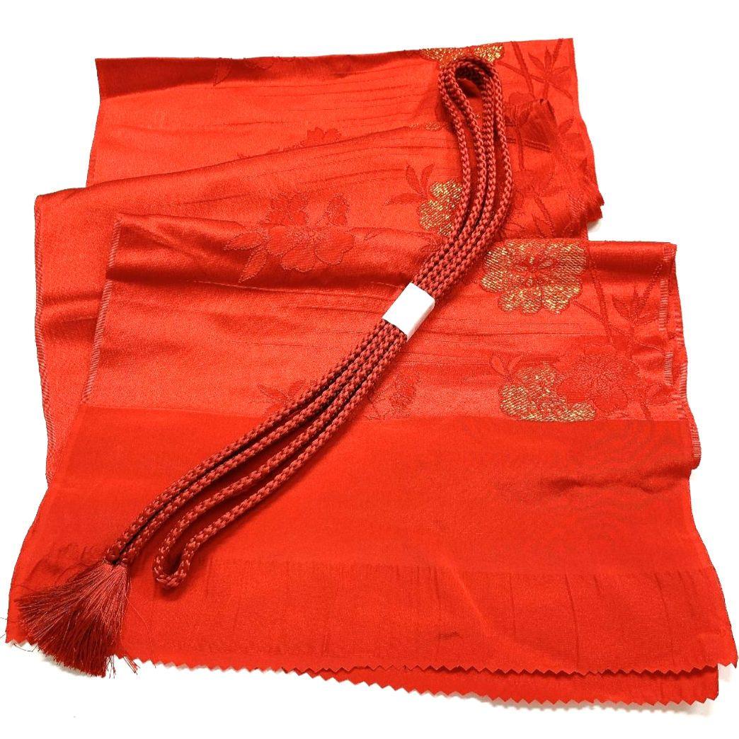 4051# Japanese Kimono Accessory Vintage Obiage and Obijime 2-piece Set Silk